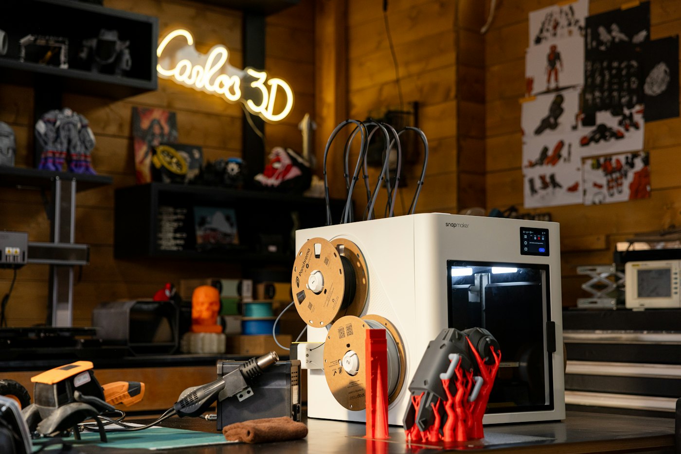 Workshop with 3D printers